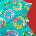 Garlands - Teal - Christmas Fabric- 100% Cotton Print Fabric, 44/45" Wide