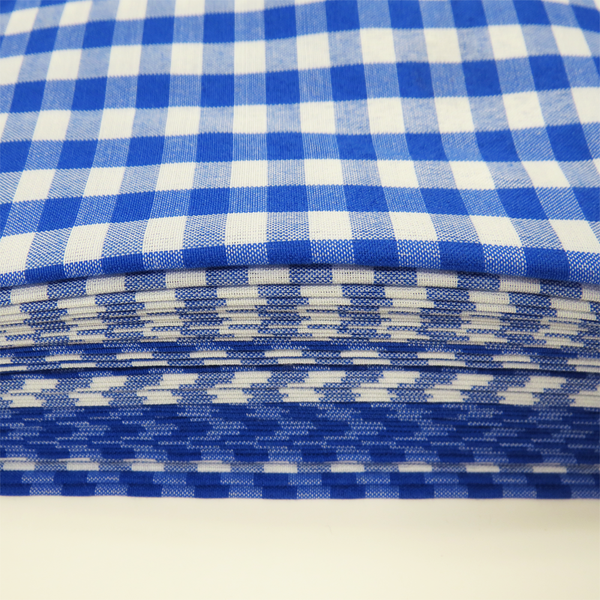 Royal Blue, 100% Polyester Gingham Check 1/4- 58" wide; 1 yard