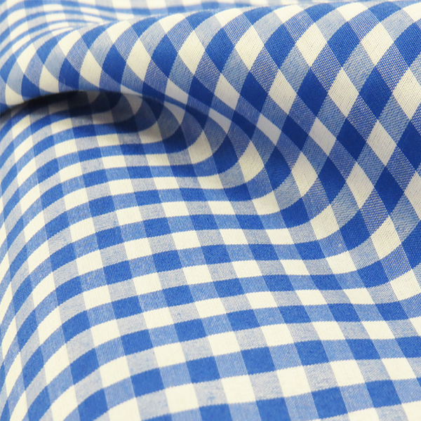 Royal Blue, 100% Polyester Gingham Check 1/4- 58" wide; 1 yard