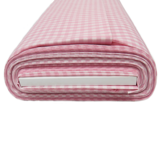 Light Pink, 100%  Polyester Gingham Check 1/4- 58" wide; 1 yard