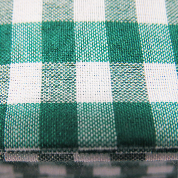 Green, 100% Polyester Gingham Check 1/4- 58" wide; 1 yard