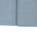 Light Blue, 100% Polyester Gingham Check 1/4- 58" wide; 1 yard