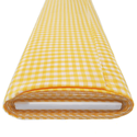 Mustard, 100% Polyester Gingham Check 1/4- 58" wide; 1 yard