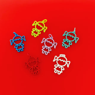 Girl Charms - Available in different colors; 1pc