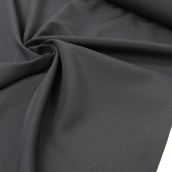 Gray, 100% Polyester Crepe de Chine - 58" Wide; 1 Yard