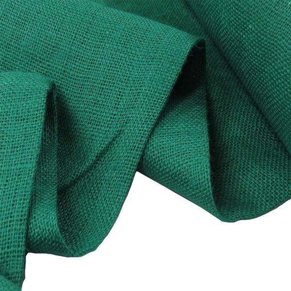 Saco/ Burlap Fabric, 39" / 40" Wide - 100% Jute, Jade