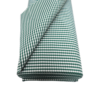 Green, 100% Polyester Gingham Check 1/8- 58" wide; 1 yard