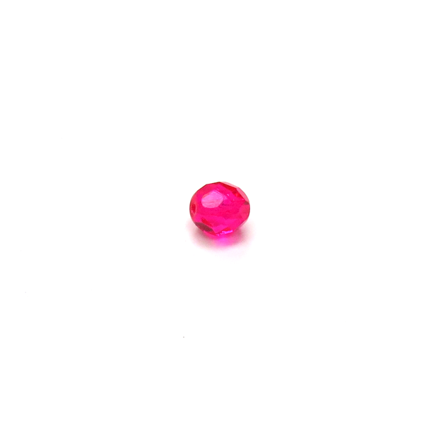 Hot Pink, Round Faceted Fire Polished; 8mm - 20 pcs