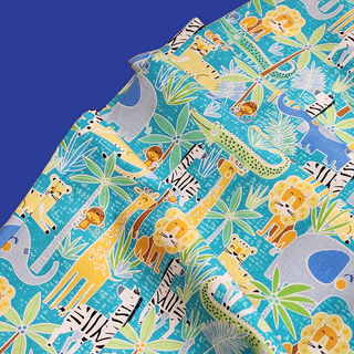 Happy Jungle - 100% Cotton Print Fabric, 44/45" Wide