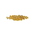 Heishe Spacer Bead, Gold Plated Brass, 4x4mm; 50 pieces