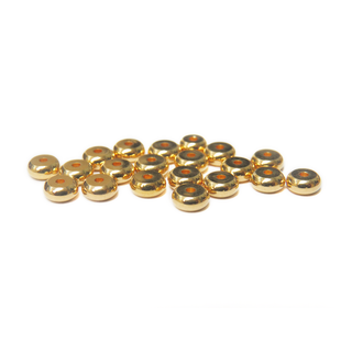 Heishe Spacer Bead, Gold Plated Brass, 5mm; 20 pieces