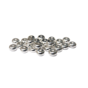 Heishe Spacer Bead, Silver Plated Brass, 5mm; 15 pieces