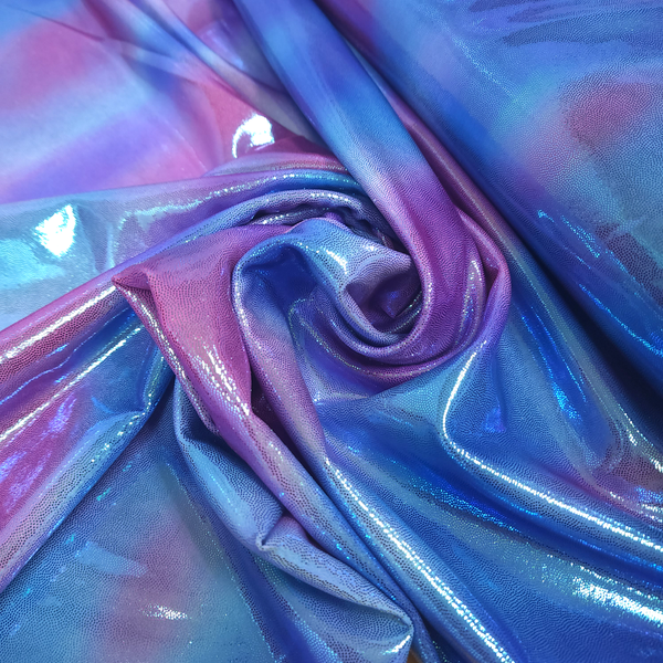Holographic Blue & Purple, Lycra Fabric - 60" Wide