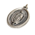 Our Lady of Guadalupe Italian Charm, Antique Silver, 26x16mm; 1 piece