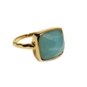 The Power Within Turquoise Ring, Gold, 1 piece