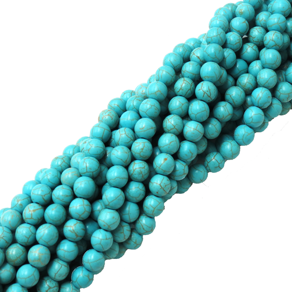 Cuentas Howlite Turquesa  Sintético - 8mm
