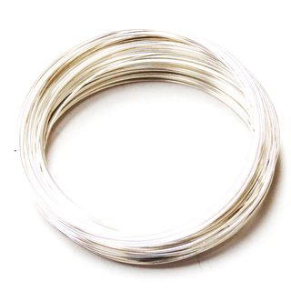 Memory Wire, Silver Plated; 2-1/4 diameter-70loops