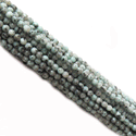 Faceted Dalmation Bead, 8mm; 1 strand