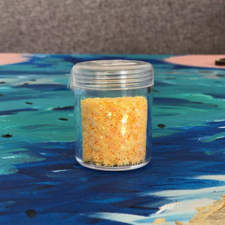 Star Shaped Yellow Glitter; 12 grams