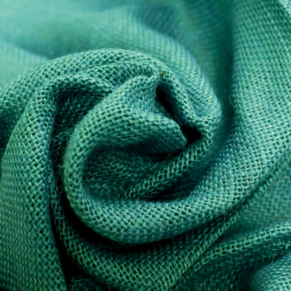 Saco/ Burlap Fabric, 39" / 40" Wide - 100% Jute, Jade