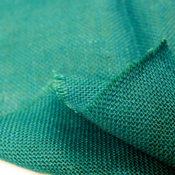 Saco/ Burlap Fabric, 39" / 40" Wide - 100% Jute, Jade