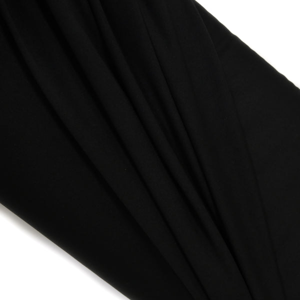 Black - Spandex Knit Polyester Fabric - 60" Wide, 1 yard