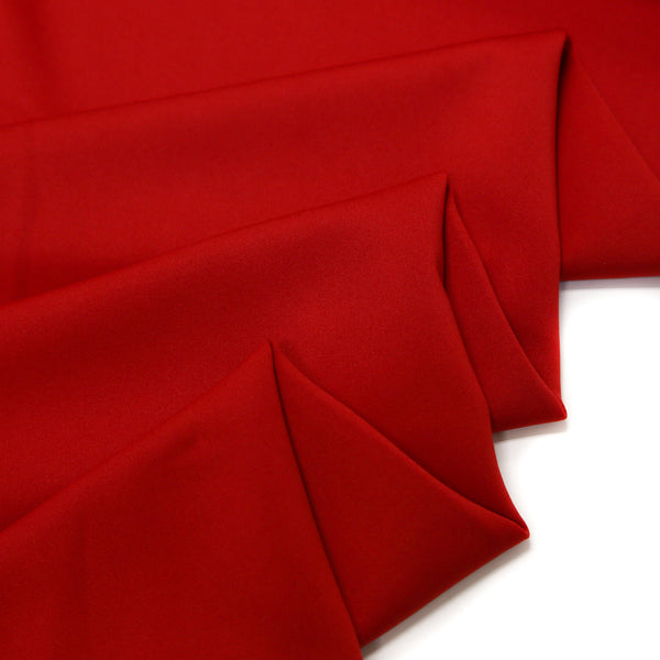 Red, Scuba - 100% Polyester Fabric - 60" Wide, 1 yard