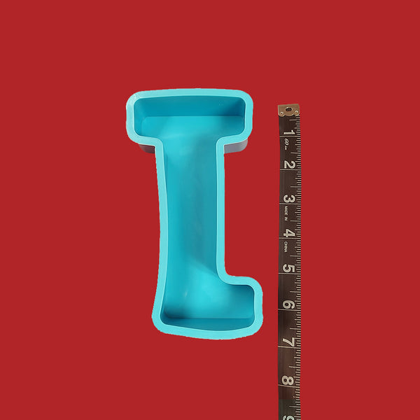 J - Large Letter Silicone Mold for Resin; Approx. 6"