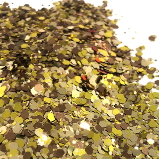 Julian Gold & Yellow Mix, Chunky Glitter, 2oz