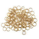 Jump Ring, Gold Plated Brass-7mm; 100pcs