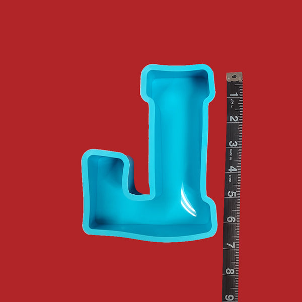 L - Large Letter Silicone Mold for Resin; Approx. 6"