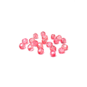 Light Pink, Round Faceted Fire Polished; 6mm - 20 pcs