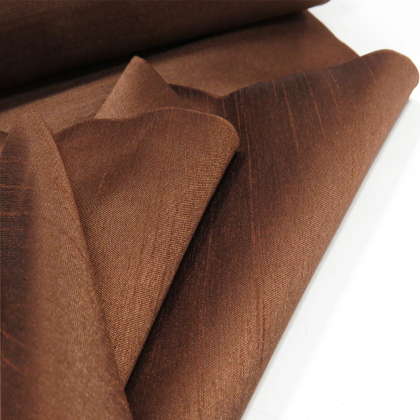 Light Brown, 100% Textured Polyester Shantung - 118" wide; 1 Yard