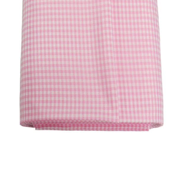 Light Pink, 100% Polyester Gingham Check 1/8- 58" wide; 1 yard