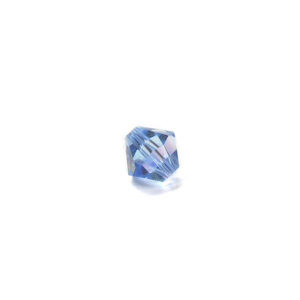 Swarovski Crystal, Bicone, 6mm, Light Sapphire AB; 20PCS