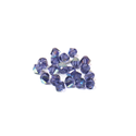Swarovski Crystal, Bicone, 4mm - Tanzanite AB; 20 pcs