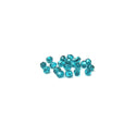 Two Tone Metallic Turquoise, Round Faceted Fire Polished, 4mm - 20 pcs