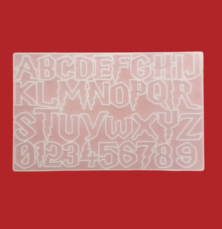 Magic Alphabet Silicone Mold for Resin; Approx. 14" wide x 9" tall