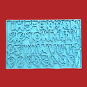 Melting Alphabet Silicone Mold for Resin; Approx. 14" wide x 9" tall