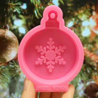 Bola de Navidad con Copo de Nieve / Christmas Ornament Mold for Resin