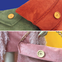 Tela Corduroy 58", 1 yarda - Amarillo Mostaza