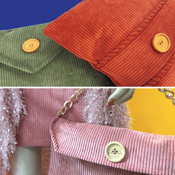 Tela Corduroy 58", 1 yarda - Amarillo Mostaza