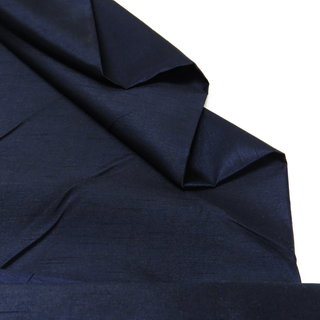 Navy, 100% Textured Polyester Shantung - 118" wide; 1 Yard