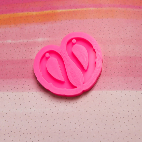 Angel Wings Earring Silicone Mold for Resin Pendant - Approx. 2.5"x3"