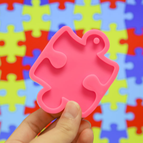 Puzzle / Autism Symbol Mold- Approx. 2.5"x3"