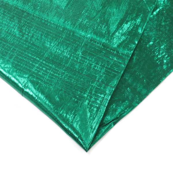 Green, Polyester Tissue Lame - 56" wide; 1 Yard