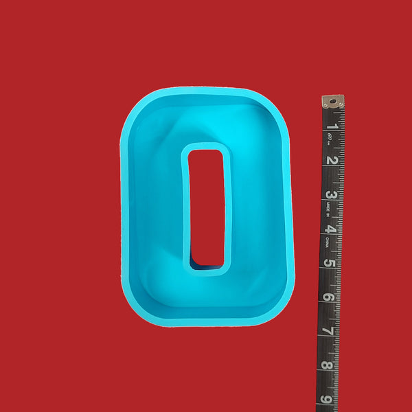 O - Large Letter Silicone Mold for Resin; Approx. 6"