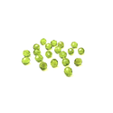 Light Olive, Round Faceted Fire Polished; 6mm - 20 pcs
