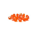 Orange AB, Round Faceted Fire Polished, 8mm - 20 pcs
