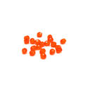 Orange, Round Faceted Fire Polished Beads; 4mm - 20 pcs